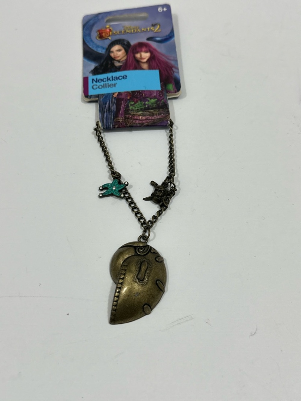 Disney Bronze Tone Heart Pendant Necklace with Teal Star Accent - Picture 6 of 9